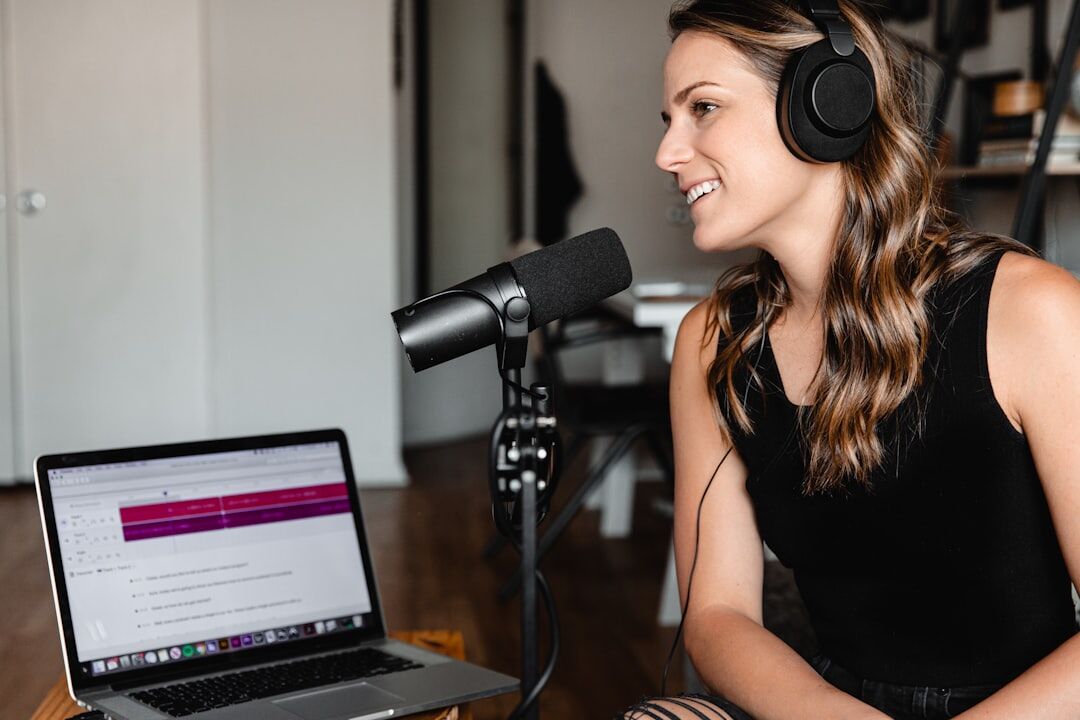 business podcast recording